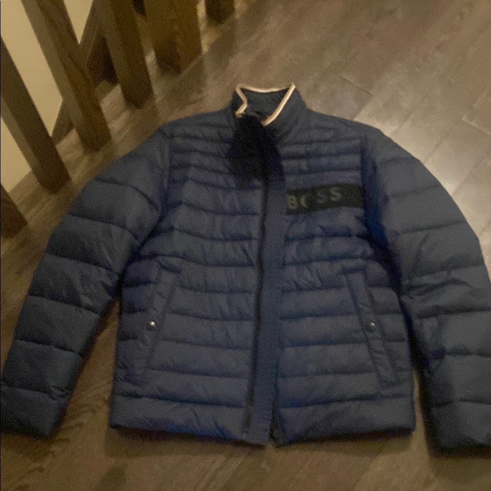 Boss Navy Puffer Jacket